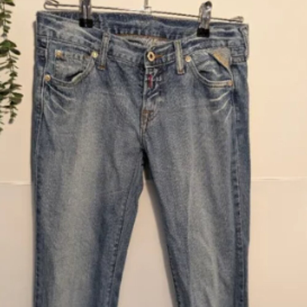 Replay Vintage Bootcut Jeans Women's 27 x 32 – 100% Cotton Low Rise Y2K